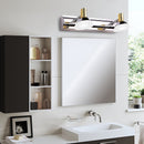 GobekUsa Modern Stainless Steel Wall Light with Acrylic Cone Shade - 2/3 Lights - Warm/White Lighting