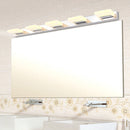 GobekUsa Chrome Wall Sconce with Brick Acrylic Shade for Bathroom Vanity - Choose from 2/3/5 Warm White Lights