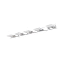 GobekUsa Chrome Wall Sconce with Brick Acrylic Shade for Bathroom Vanity - Choose from 2/3/5 Warm White Lights