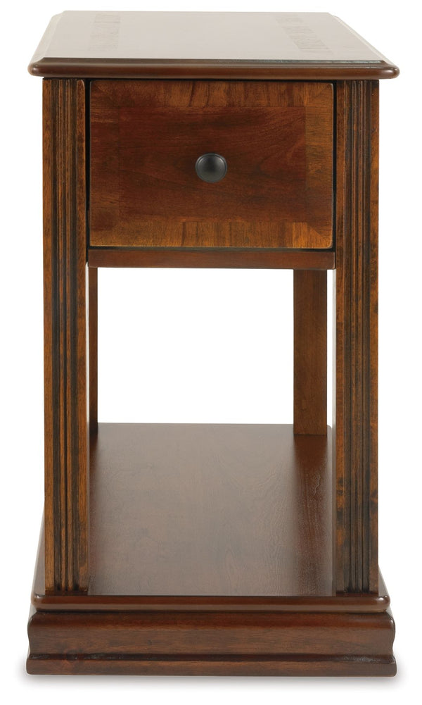 Breegin - Chair Side End Table - Removable Tray - Brown, photo 2 of 7