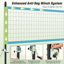 Portable Outdoor Volleyball Net Set Heavy-Duty Volleyball Net System by LJGDeals