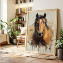 Golden Mare with Wild Mane