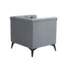 Accent Chair Living Room Chairs Single Sofa Chair,Arm Chairs with Linen Fabric, Mid Century Accent Arm Chairs Comfy Reading Lounge Club Armchair for Bedroom Office Study