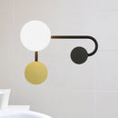 GobekUsa Nordic Style PVC Round Wall Sconce Light - Black/Gold Wall Mounted Lamp