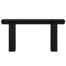 Extra Long Narrow Console Table For Entryway & Hallway - Black / White Print by HouseOfZazla