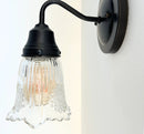Antique Diamond Floral Flare Wall Sconce Light
