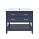 Bathroom Vanity With Ceramic Sink, Tip Out Tray & 2 Full Extension Drawers