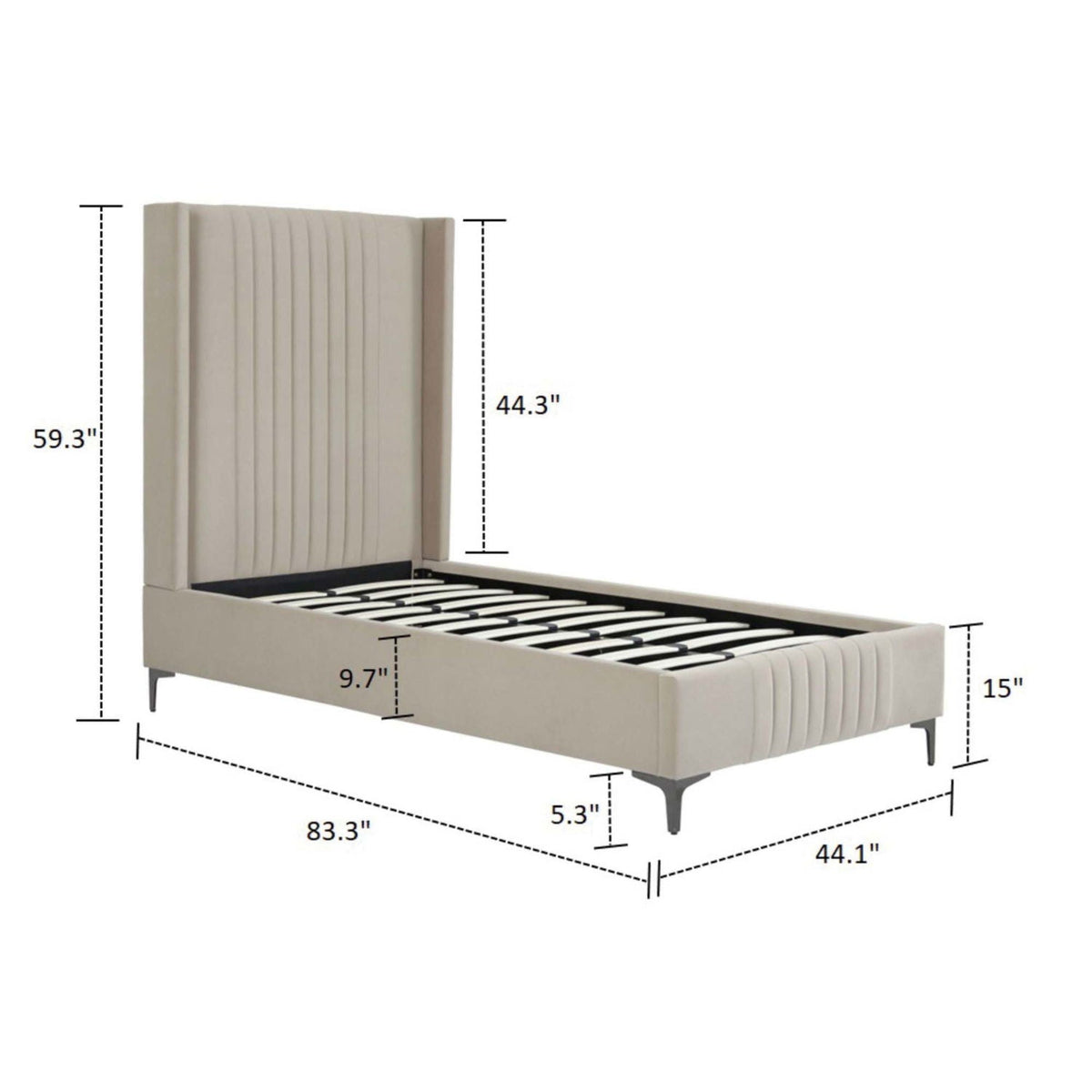 Promenade - Bed With Upholstered Headboard And Slats, photo 18 of 40