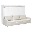 Murphy Cabinet Bed With Folding Sofa, Built In Storage Shelves And LED Light by Unique Piece Furniture