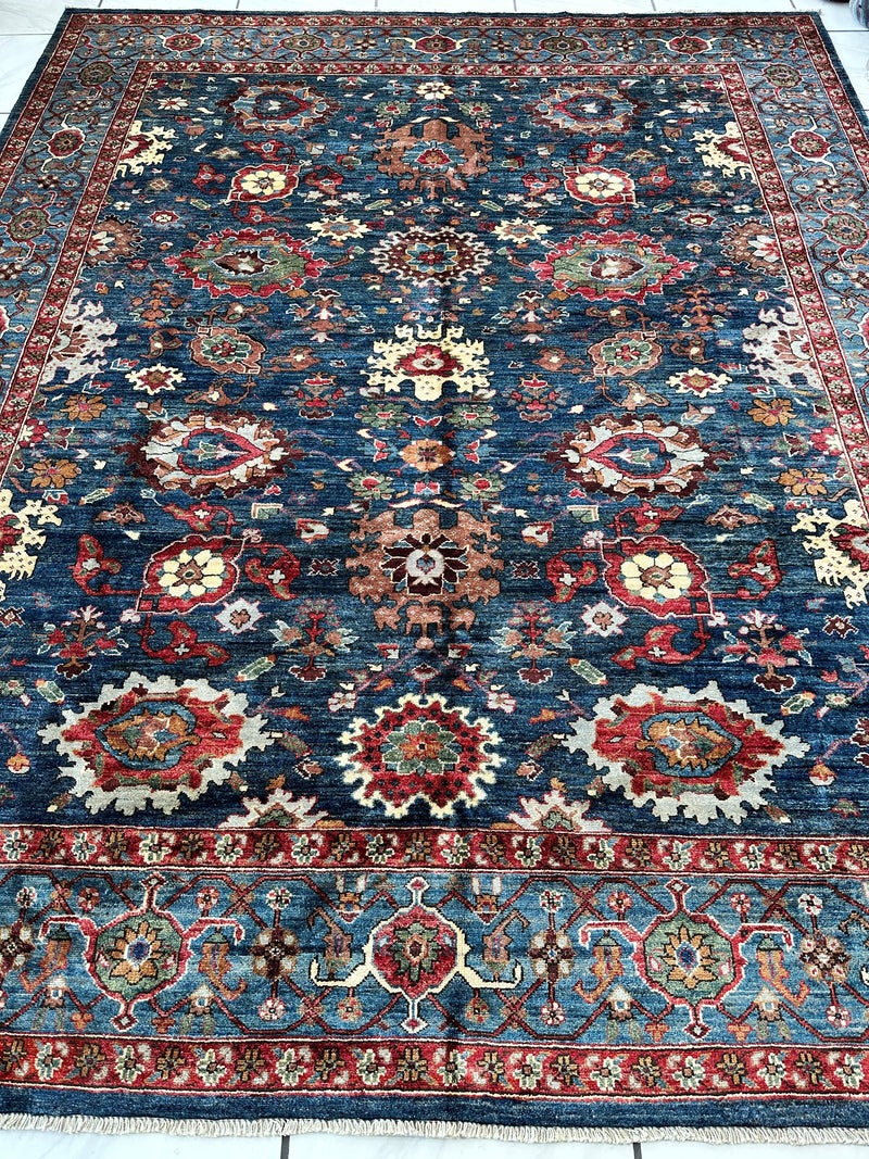 Trasitional Serapi Ghazni Wool Rug – 8' x 10’ – Intricate Floral Design