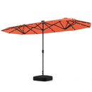 13FT Double-sided Patio Umbrella with Solar Lights for Garden Pool Backyard by LJGDeals