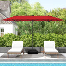 13FT Double-sided Patio Umbrella with Solar Lights for Garden Pool Backyard by LJGDeals