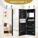 Lockable Storage Jewelry Cabinet with Frameless Mirror by LJGDeals