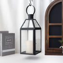 16"High Stainless Steel Black Candle Lanterns