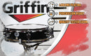 Piccolo Snare Drum 13" x 3.5" by GRIFFIN - 100% Poplar Wood Shell with Black PVC & White Coated Drum Head - Drummers Acoustic Marching Kit Percussion