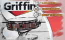 Piccolo Snare Drum 13" x 3.5" by GRIFFIN | 100% Poplar Wood Shell with Black Hickory Finish & Coated Drum Head | Professional Drummers Deluxe Percussion Instrument with Bright Tone & Brilliant Attack