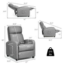 Recliner Sofa Wingback Chair with Massage Function by LJGDeals