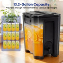13.2 Gal Insulated Beverage Dispenser Commercial with Two-Stage Faucet by LJGDeals