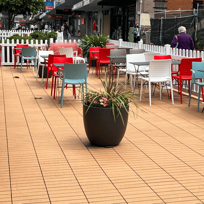 <b>Deck Tiles</b> - Premium WPC Interlocking | DECKO (11.8"/11.8"/0.8") - <b>choose the color</b> - (One Piece)