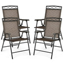 Set of 4 Patio Folding Chairs by LJGDeals