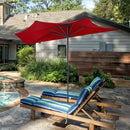 9Ft Patio Bistro Half Round Umbrella by LJGDeals