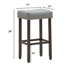 Set of 2 Nailhead Saddle Bar Stools 29 Inch Height by LJGDeals