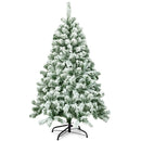 4.5 Feet Snow Flocked Artificial Christmas Tree with 400 Tips by LJGDeals