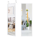 Full Length Metal Door Mirror with Adjustable Hook