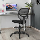 Adjustable Height Mid Back Mesh Drafting Office Chair by LJGDeals