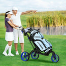 Folding Golf Push Cart with Scoreboard Adjustable Handle Swivel Wheel by LJGDeals
