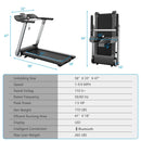 Italian Designed Folding Treadmill with Heart Rate Belt and Fatigue Button by LJGDeals