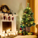 LED Christmas Tree with Red Berries Pine Cones by LJGDeals
