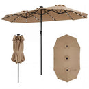 13 FT Double-Sided Patio Umbrella with 36 LED Lights by LJGDeals
