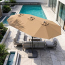 13 FT Double-Sided Patio Umbrella with 36 LED Lights by LJGDeals