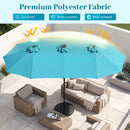 13 FT Double-Sided Patio Umbrella with 36 LED Lights by DirectDeals