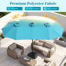 13 FT Double-Sided Patio Umbrella with 36 LED Lights by LJGDeals