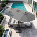 13 FT Double-Sided Patio Umbrella with 36 LED Lights by LJGDeals