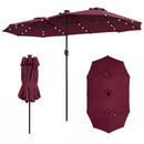 13 FT Double-Sided Patio Umbrella with 36 LED Lights by LJGDeals