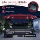 13 FT Double-Sided Patio Umbrella with 36 LED Lights by LJGDeals