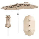 13 FT Double-Sided Patio Umbrella with 36 LED Lights by LJGDeals