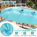 13 FT Double-Sided Patio Umbrella with 108 LED Lights & Base by LJGDeals