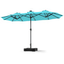 13 FT Double-Sided Patio Umbrella with 108 LED Lights & Base by DirectDeals