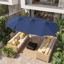 13 FT Double-Sided Patio Umbrella with 108 LED Lights & Base by LJGDeals