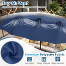 13 FT Double-Sided Patio Umbrella with 108 LED Lights & Base by LJGDeals