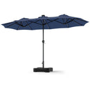 13 FT Double-Sided Patio Umbrella with 108 LED Lights & Base by LJGDeals