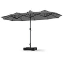 13 FT Double-Sided Patio Umbrella with 108 LED Lights & Base by LJGDeals