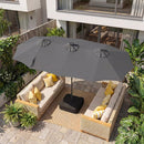 13 FT Double-Sided Patio Umbrella with 108 LED Lights & Base by DirectDeals