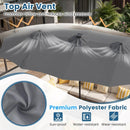 13 FT Double-Sided Patio Umbrella with 108 LED Lights & Base by LJGDeals