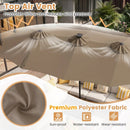 13 FT Double-Sided Patio Umbrella with 108 LED Lights & Base by LJGDeals