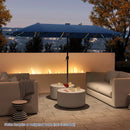 13 FT Double-Sided Patio Umbrella with Solar LED Lights by LJGDeals
